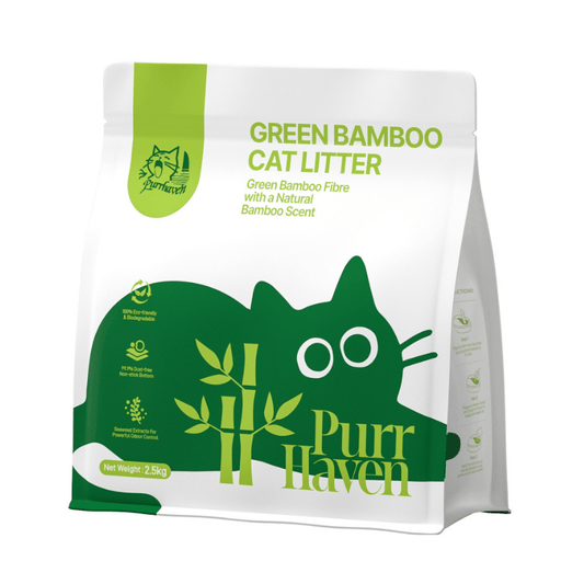 Purr Haven Eco Tapioca and Green Bamboo Cat Litter 2.5.kg