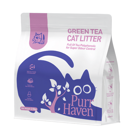 Purr Haven Green Tea Plant & Tofu Cat Litter 2.5.kg