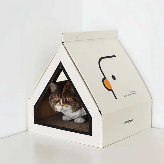 PURROOM Tent Cat Scratching Box