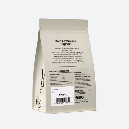 RAFA Raw Freeze-Dried Cat & Dog Treats Human-Grade Buffalo Steak 50g