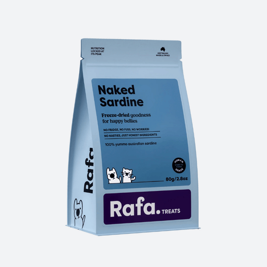 RAFA Raw Freeze-Dried Cat & Dog Treats Human-Grade Naked Sardine 80g