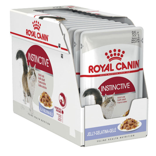 Royal Canin Adult Instinctive Jelly Wet Cat Food Pouches 12 x 85g