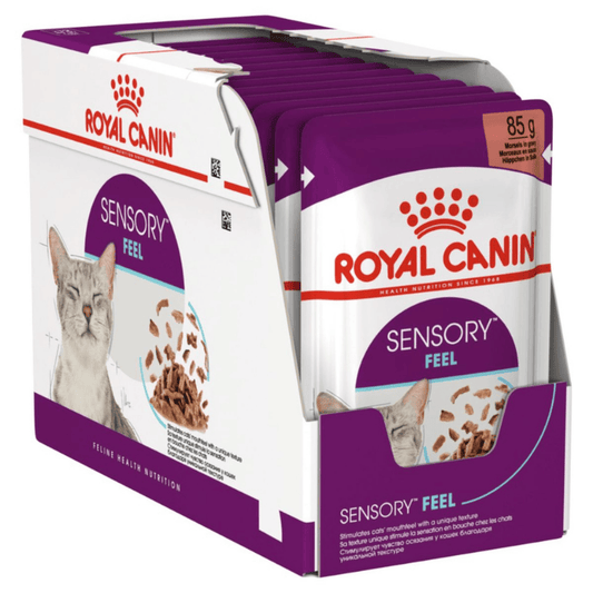 Royal Canin Adult Sensory Feel Wet Cat Food Pouches in Gravy 12 x 85g