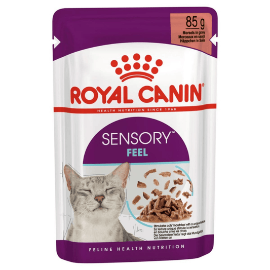 Royal Canin Adult Sensory Feel Wet Cat Food Pouches in Gravy 12 x 85g