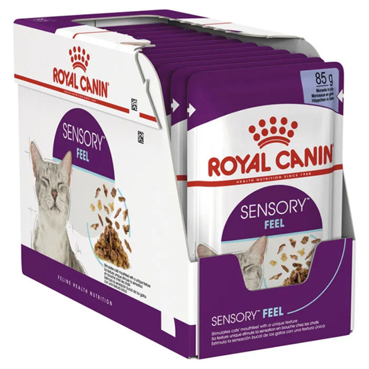 Royal Canin Adult Sensory Feel Wet Cat Food Pouches in Jelly 12 x 85g