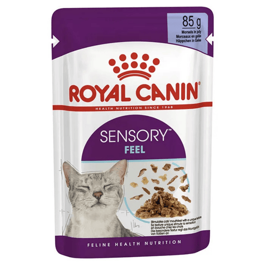 Royal Canin Adult Sensory Feel Wet Cat Food Pouches in Jelly 12 x 85g