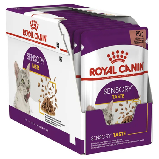 Royal Canin Adult Sensory Taste Wet Cat Food Pouches in Gravy 12 x 85g
