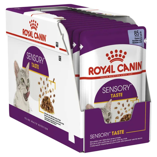 Royal Canin Adult Sensory Taste Wet Cat Food Pouches in Jelly 12 x 85g