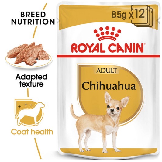Royal Canin Chihuahua Adult Wet Dog Food Pouches 12 x 85g