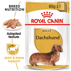 Royal Canin Dachshund Adult Wet Dog Food Pouches 12 x 85g