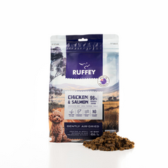 RUFFEY Air-Dried Dog Dry Food Chicken and Salmon 454g