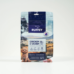 RUFFEY Air-Dried Dog Dry Food Chicken and Salmon 454g