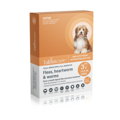 Talentcare Spot-on Flea and Worm Treatment for Puppies and Small Dogs up to 4 kg 3pack