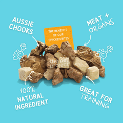 The Pet Project Freeze Dried Raw Cat Dog Treats Chicken Bites 50g