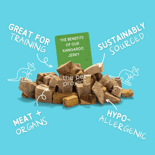 The Pet Project Freeze Dried Raw Cat Dog Treats Kangaroo Bites 50g