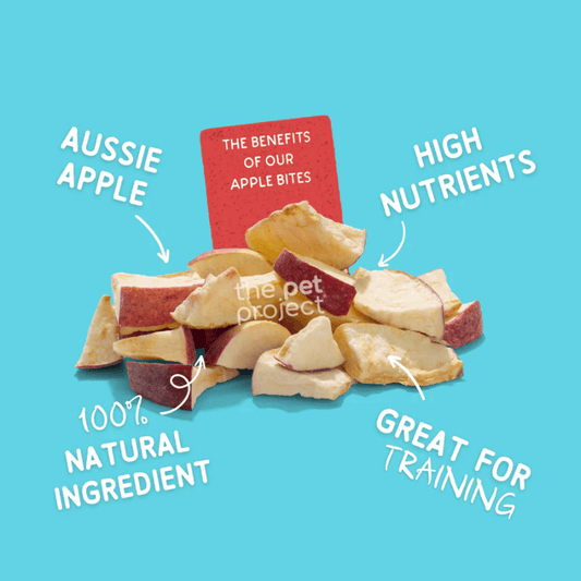 The Pet Project Freeze Dried Raw Dog Treats Apple Bites 50g