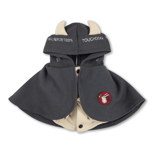 Touchdog Little Demon Cloak Grey