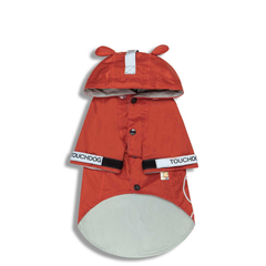 Touchdog Monster Fashion Waterproof Dog Raincoat Red