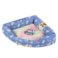 Touchdog The Song Of Unicorn Premium Designer Triangle Dog Bed – Blue