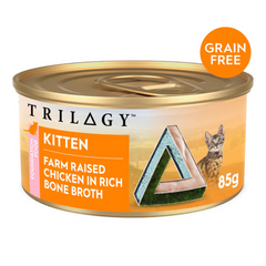 Trilogy Kitten Can in Bone Broth Wet Cat Food 85g