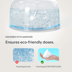 Uah Pet FUR-EVER CLEAN Automatic Foaming Soap Dispenser and Dog Bath Brush