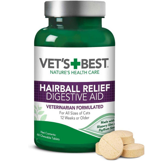 Vet’s Best Cat Hairball Relief Digestive Aid 60 Tablets