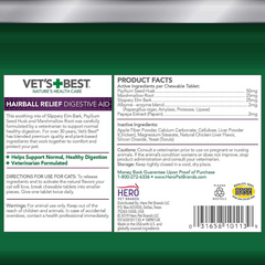 Vet’s Best Cat Hairball Relief Digestive Aid 60 Tablets