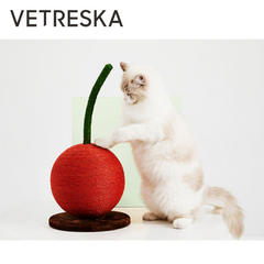 VETRESKA Fruity Cat Scratching Tree – Cherry