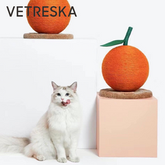 VETRESKA Fruity Cat Scratching Tree – Orange