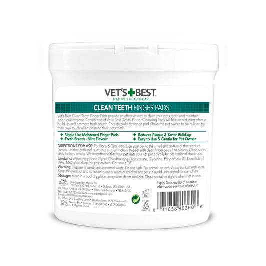 Vet’s Best Pet Clean Teeth Finger Pads 50pcs