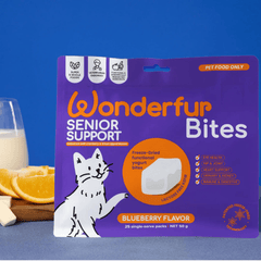 Wonderfur Freeze-Dried Yogurt Bites Senior Support Cat Treats 50g