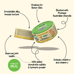 YumGuard Joint Health Chicken & Mackerel Mousse Senior Cat Can 80g