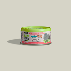 YumGuard Urinary Care Hake & Beef Mousse Senior Cat Can 80g