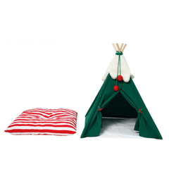 ZEZE Pet Tent Christmas Snow Mountain