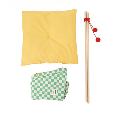 ZEZE Pet Tent Green Plaid