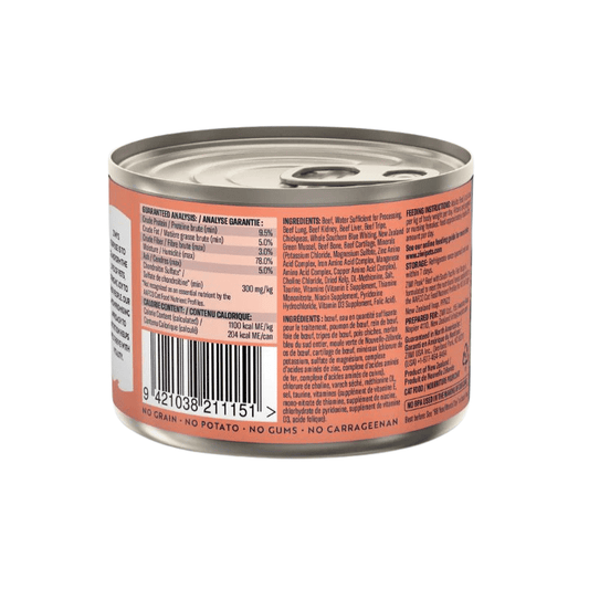 Ziwi Peak Beef with South Pacific Fish Recipe Wet Cat Food Cans 185g