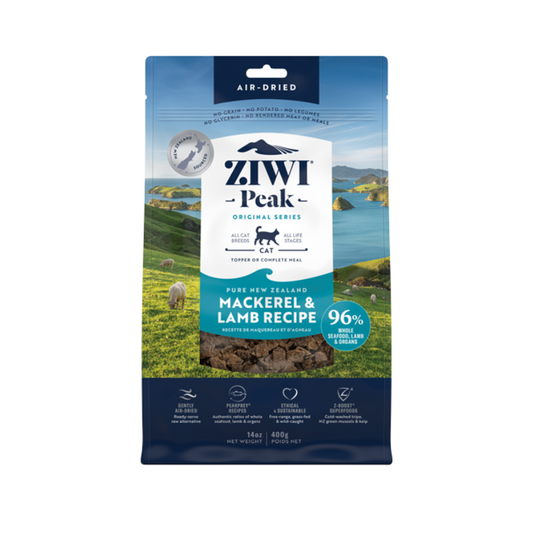 Ziwi Peak Air-Dried Dry Cat Food Mackerel And Lamb