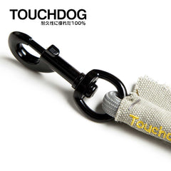 Touchdog 原装圆形攀爬绳狗牵引绳和背带 灰色 - L