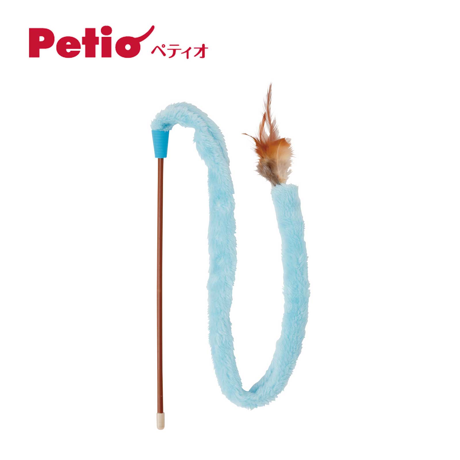 Petio Cat Teaser Wand Fluffy Wriggle Blue