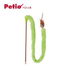 Petio Cat Teaser Wand Fluffy Wriggle Green