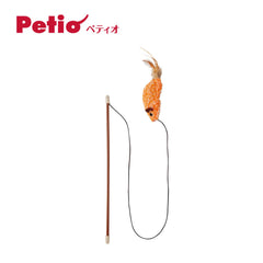 Petio Cat Teaser Wand Kerigurumi Kissy Mouse Orange