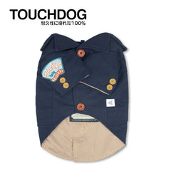 Touchdog Vogue Fashion Dog Suit Jacket Blue