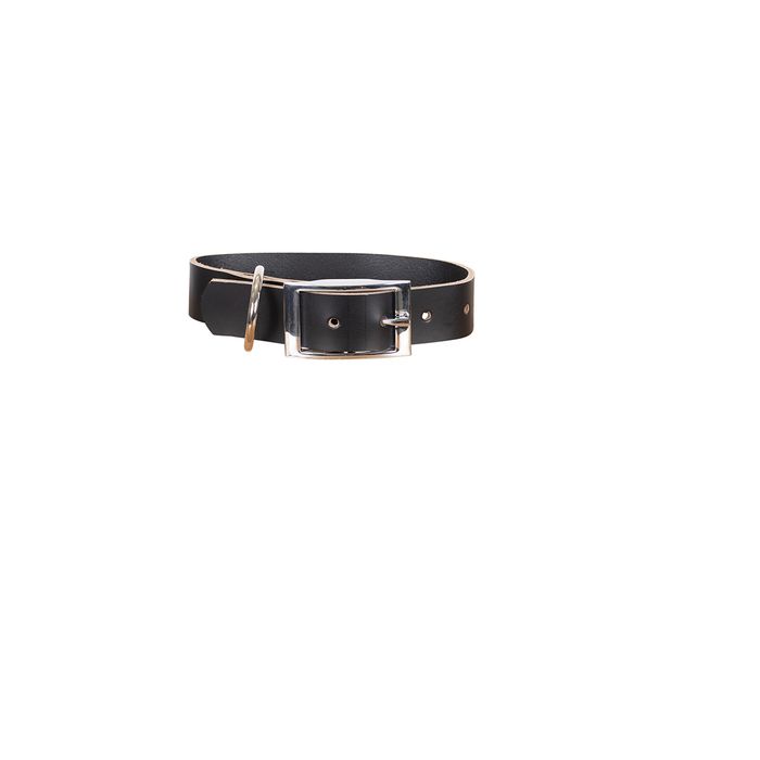 MOG AND BONE Genuine Leather Collar BLack