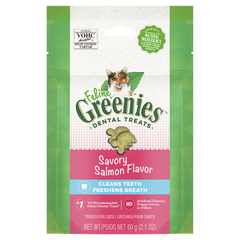 Greenies 猫零食牙齿保健咸味三文鱼味