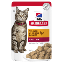 Hills Science Diet 鸡肉成猫湿袋装 85gx12