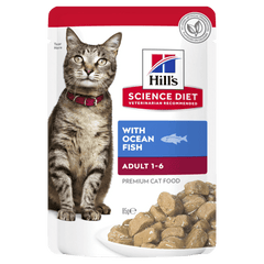 Hills Science Diet 海洋鱼成猫湿袋装 85gx12